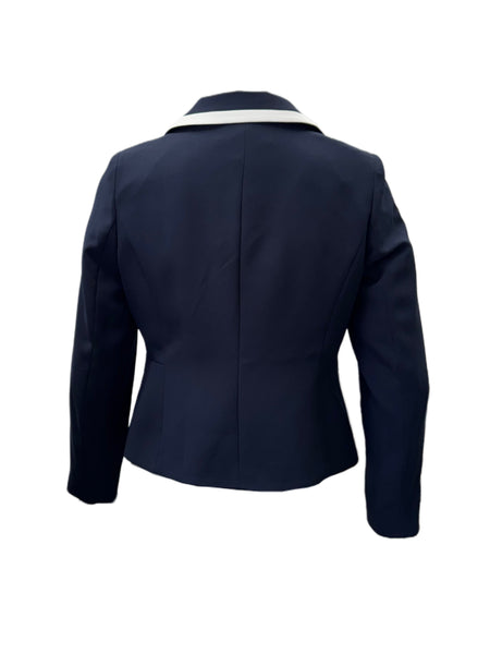 Marina Rinaldi Women's Blue Carisma Button Closure Jacket NWT