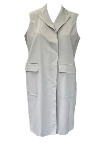 Marina Rinaldi Women's Grey Carlotta Open Front Jacket Size 16W/25 NWT