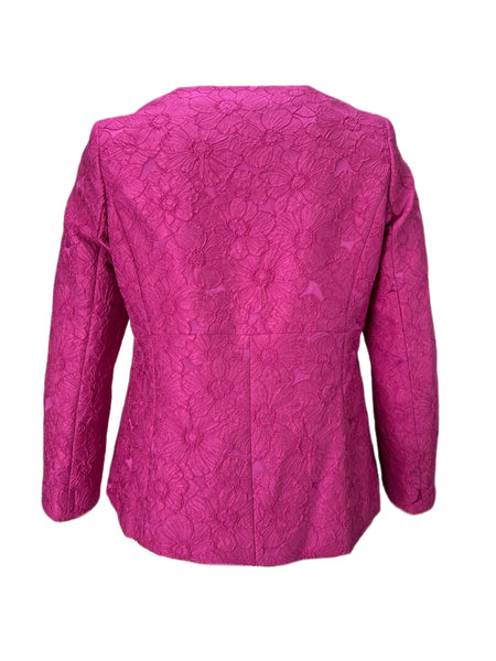 Marina Rinaldi Women's Pink Carmen Embroidered Jacket NWT
