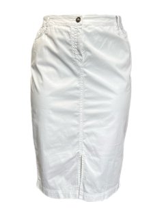 Marina Rinaldi Women's White Carotene Straight Skirt Size 20W/29 NWT