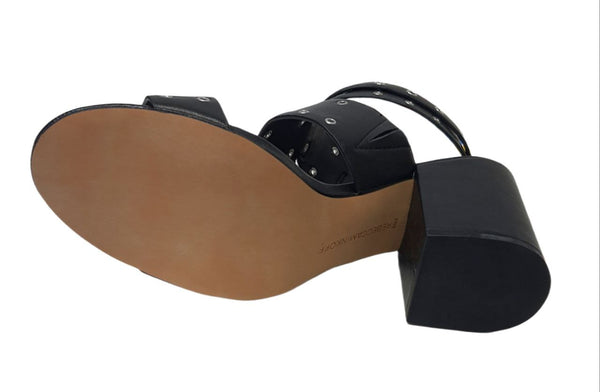 REBECCA MINKOFF Women's Black Deluxe Carter Heeled Sandals #M8135003 NWB