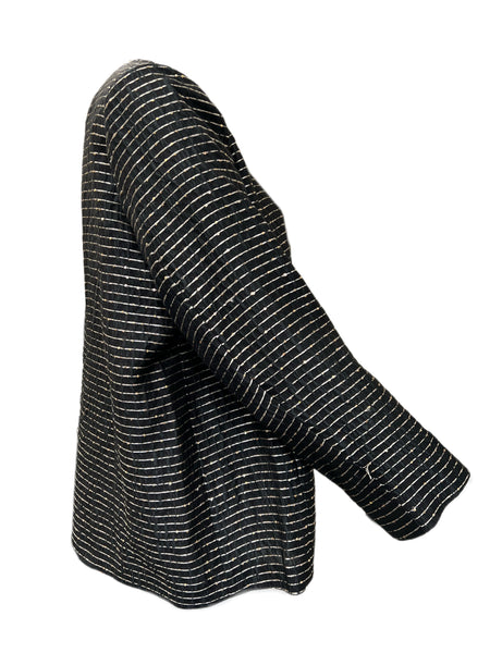 Marina Rinaldi Women's Black Casa Hook Closure Jacket NWT