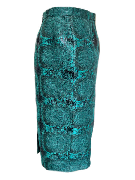 Marina Rinaldi Women's Green Casanova Straight Skirt Size 14W/23 NWT