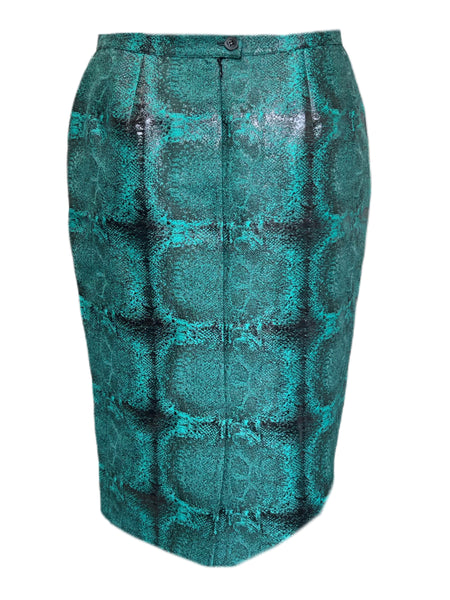 Marina Rinaldi Women's Green Casanova Straight Skirt Size 14W/23 NWT