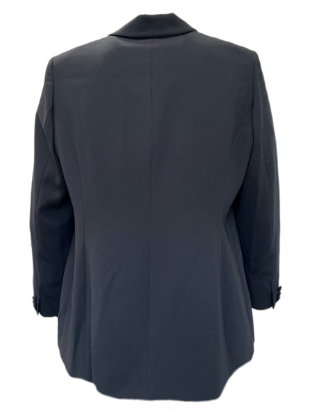 Marina Rinaldi Women's Black Castagna Button Closure Blazer Size 20W/29 NWT