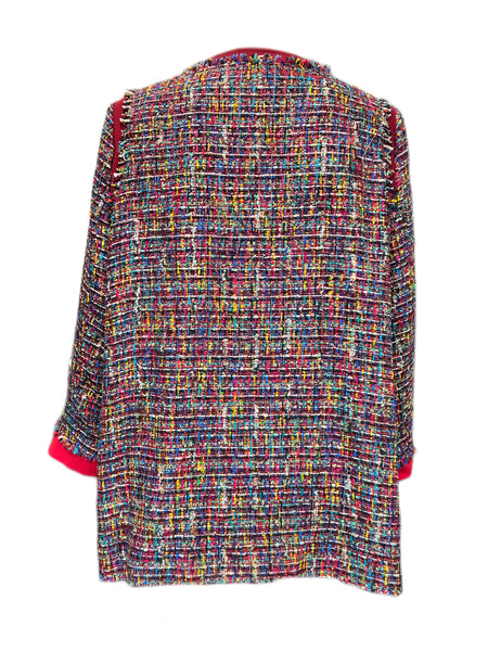 Marina Rinaldi Women's Red Castello Tweed Jacket Size 20W/29 NWT