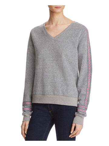 REBECCA MINKOFF Women's Grey Melange Canyon Sweatshirt $108 NWT