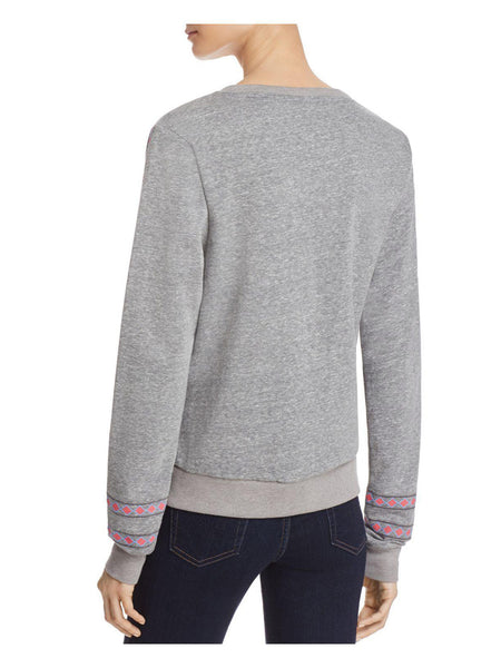 REBECCA MINKOFF Women's Grey Melange Canyon Sweatshirt $108 NWT