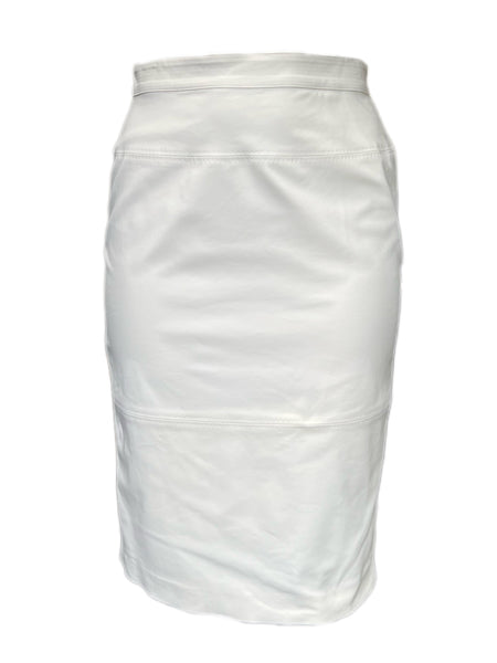 Marina Rinaldi Women's White Cellula Straight Skirt Size 12W/21 NWT