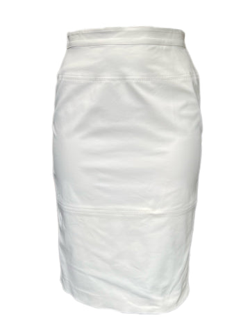 Marina Rinaldi Women's White Cellula Straight Skirt Size 12W/21 NWT