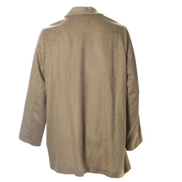 MARINA RINALDI Women's Brown Cellula Open Front Cardigan 20W / 29 $1240 NWT