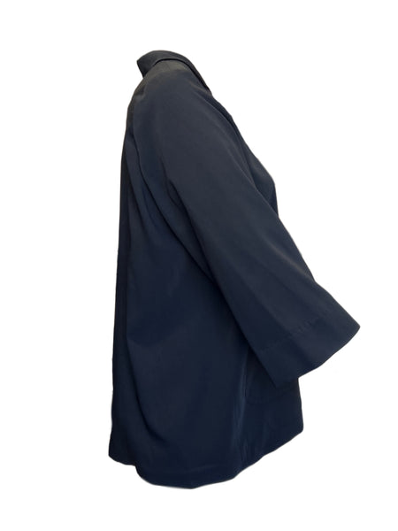 Marina Rinaldi Women's Black Ceramica Open Front Jacket NWT