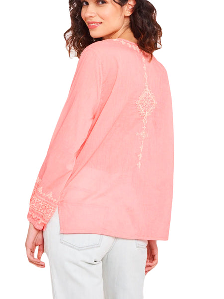 ROBERTA ROLLER RABBIT Women's Pink Cerise Top Sz XS $148 NEW