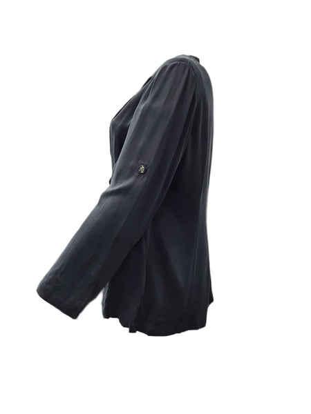 Marina Rinaldi Women's Black Certo Button Closure Blazer NWT