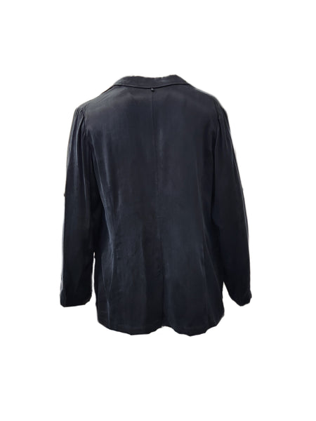 Marina Rinaldi Women's Black Certo Button Closure Blazer NWT