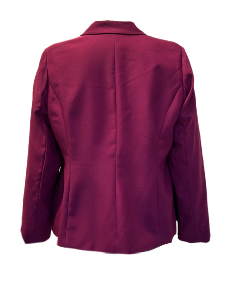 Marina Rinaldi Women's Red Chance Button Closure Jacket NWT