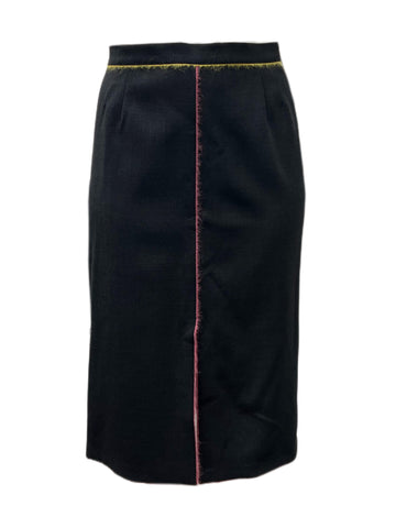 Marina Rinaldi Women's Black Chantal Straight Skirt NWT