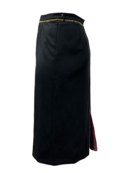 Marina Rinaldi Women's Black Chantal Straight Skirt NWT