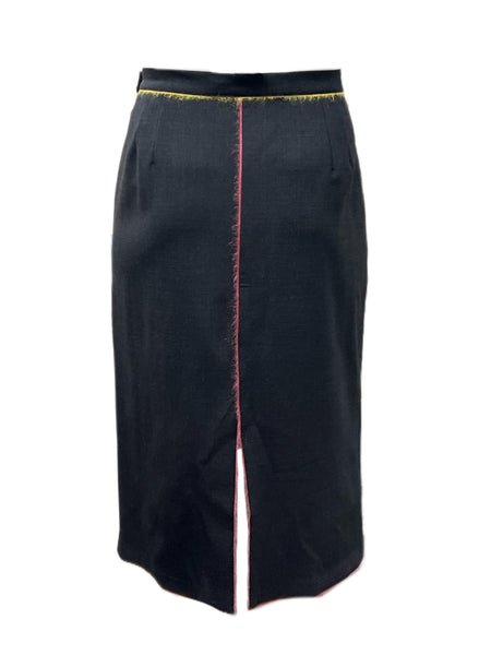 Marina Rinaldi Women's Black Chantal Straight Skirt NWT