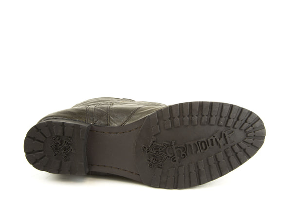 SCHMOOVE Men's Dark Brown Leather Charlie Mid Botte Boots NEW