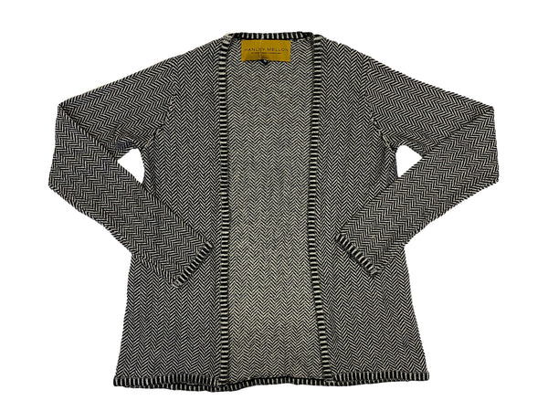 Hnaley Mellon Women's Chevron Cashmere Cardigan
