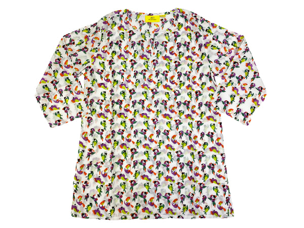 ROBERTA ROLLER RABBIT Girl's Multicolor Chi Chi Family Kurta $50 NEW