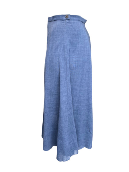 Marina Rinaldi Women's Blue Chianti A Line Skirt NWT