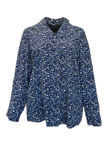 Marina Rinaldi Women's Blue Chiara Open Front Jacket NWT