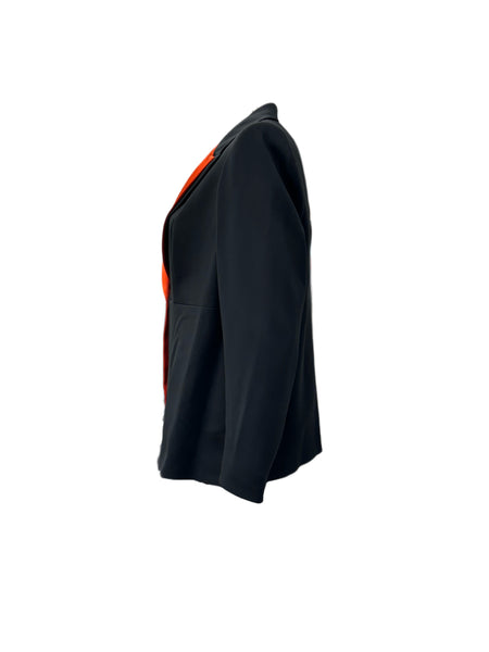 Marina Rinaldi Women's Black Chicca Button Closure Blazer NWT