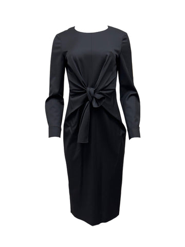 Max Mara Women's Black Chiffon Sheath Dress NWT