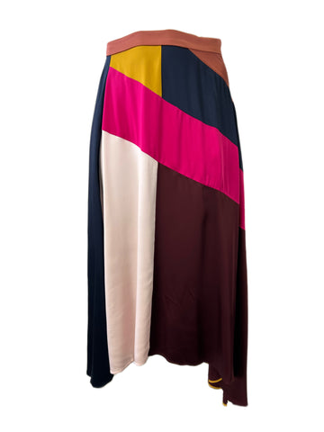 Marina Rinaldi Women's Multicolored Chimera Maxi Skirt NWT