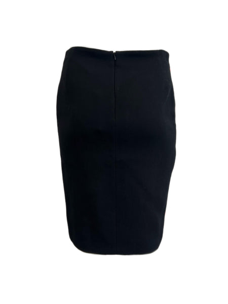 Marina Rinaldi Women's Nero Chimera Straigth Studded Skirt NWT