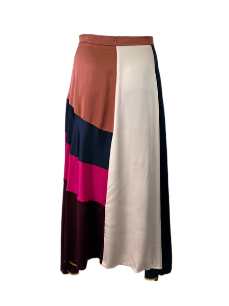 Marina Rinaldi Women's Multicolored Chimera Maxi Skirt NWT