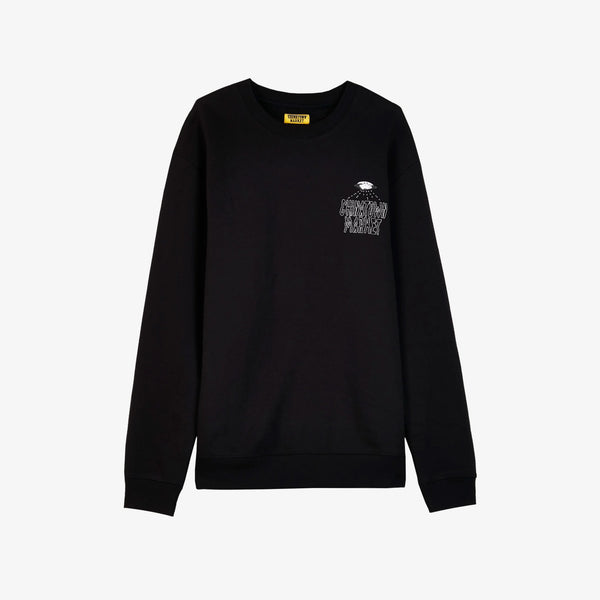 Chinatown Market Men's Black UFO Long Sleeve Sweatshirt $90 Rare NWT