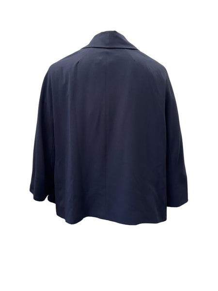 Marina Rinaldi Women's Blue Ciack Open Front Jacket NWT