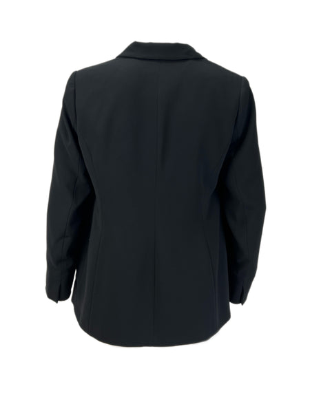 Marina Rinaldi Women's Black Ciack Faux Pockets Blazer NWT