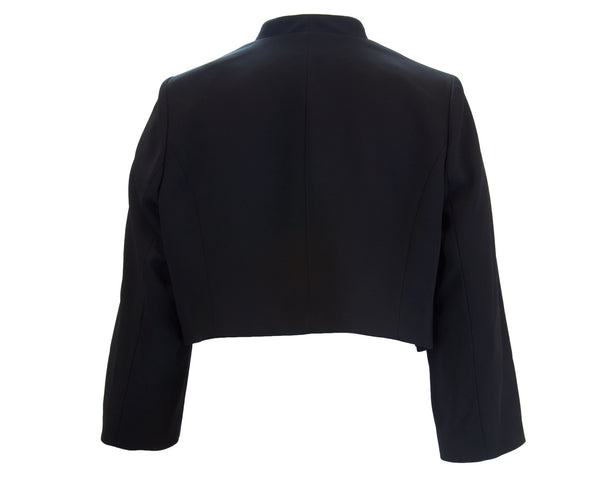 MARINA RINALDI Women's Black Ciao Bolero Jacket $595 NWT
