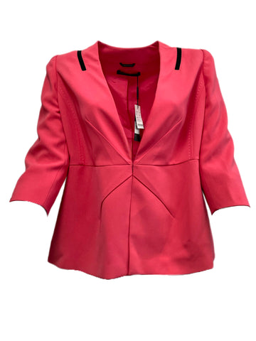 Marina Rinaldi Women's Pink Cicala V Neck Blazer Size 18W/27 NWT