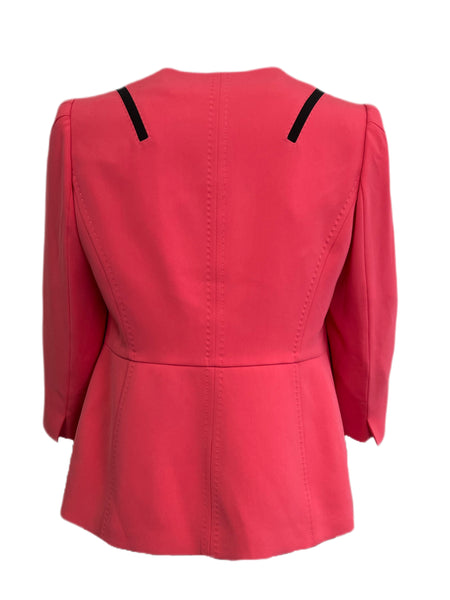 Marina Rinaldi Women's Pink Cicala V Neck Blazer Size 18W/27 NWT