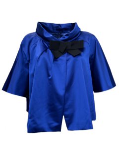 Marina Rinaldi Women's Blue Cina Button Closure Jacket Size 18W/27 NWT