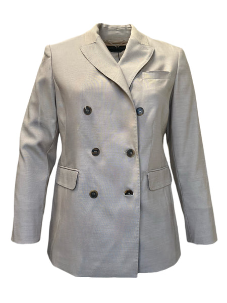 Marina Rinaldi Women's Beige Cipria Button Down Blazer NWT