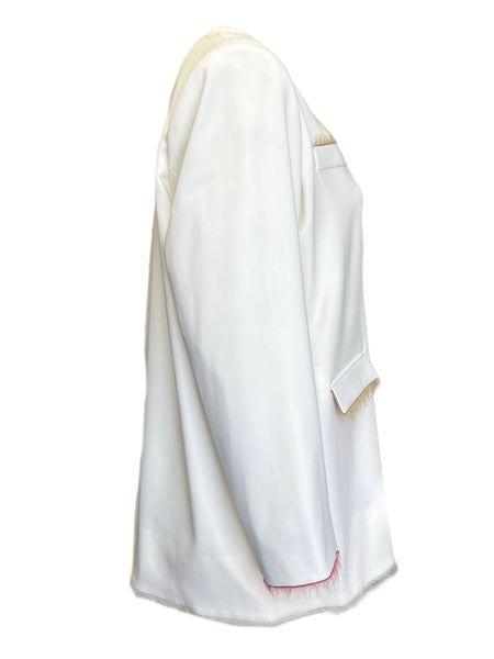 Marina Rinaldi Women's White Circe Button Down Jacket NWT