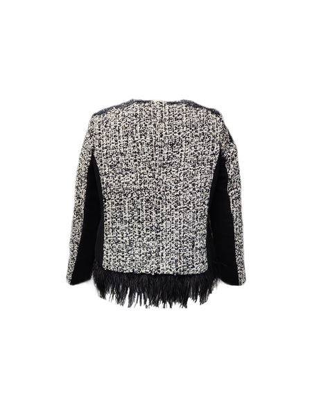 Marina Rinaldi Women's Black Claire Hook Closure Jacket NWT