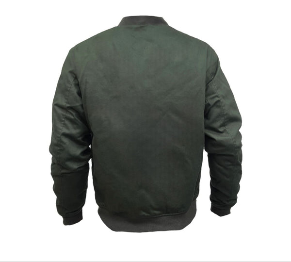 HoodLamb Men's Deep Army Green Classic Bomber #W18MCB2 NWT
