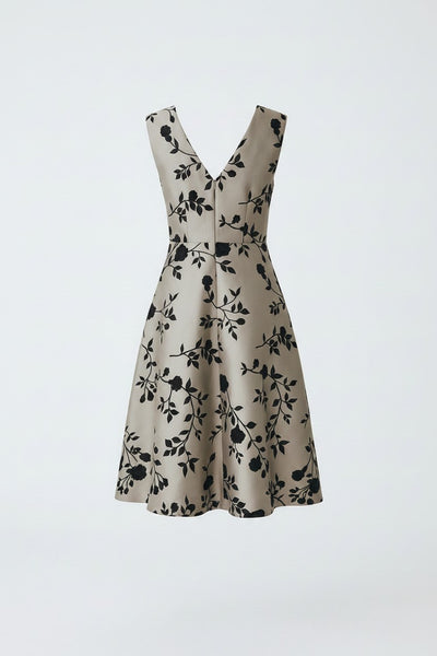 Max Mara Women's Grey Clea Zipper Closure A-Line Dress NWT