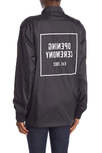 OPENING CEREMONY Women's Black Signature Coach Jacket MSRP $195 NWT