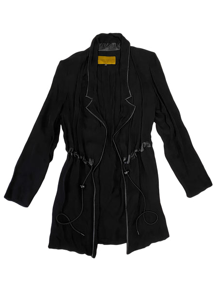 Hanley Mellon Women's Silk Drawstring Waist Coat