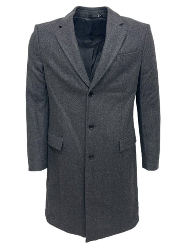 BLK DNM Men's Grey Wool Coat 1 NWT