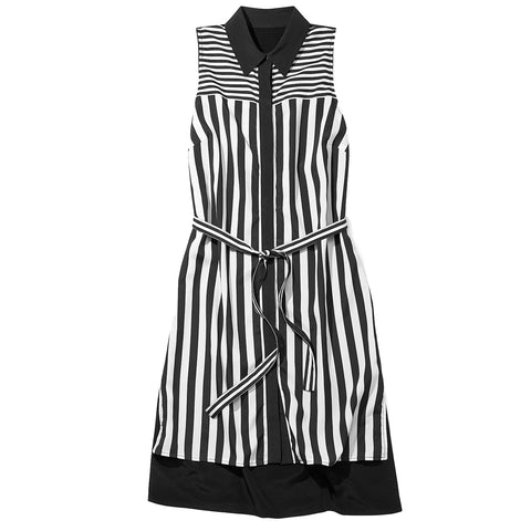REBECCA MINKOFF Women's Striped Cohen Dress $248 NWT