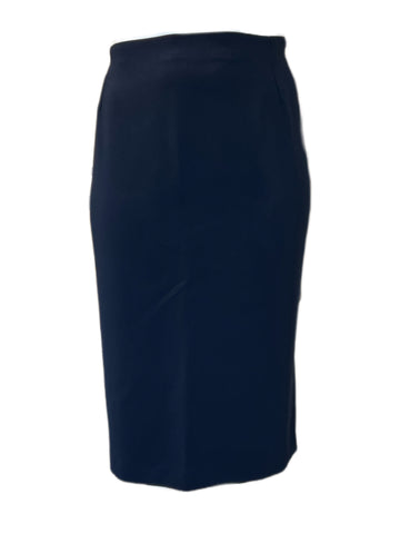 Marina Rinaldi Women's Blue Colonna Straight Skirt NWT